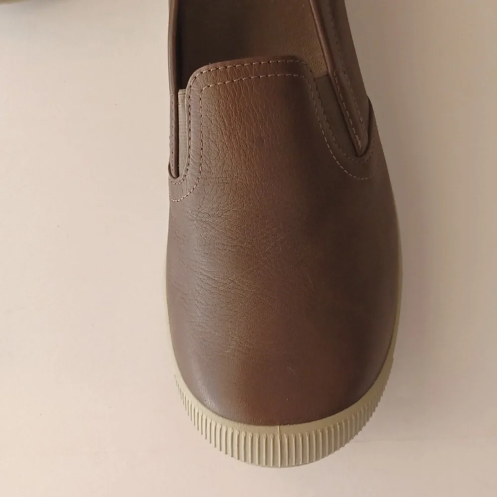 Keen Lorelai Slip On Leather Shoes  Sneakers SZ 8.5 Brown Walking Hiking Comfort - Picture 6 of 13